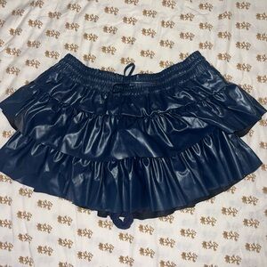 Leather Skort